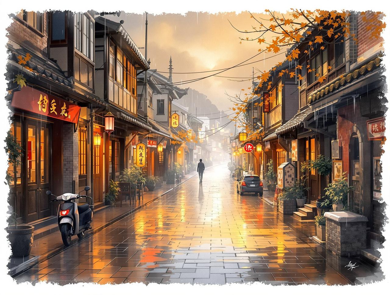 河马剧场网页版作品《老街的雨》- 年代记忆题材短剧